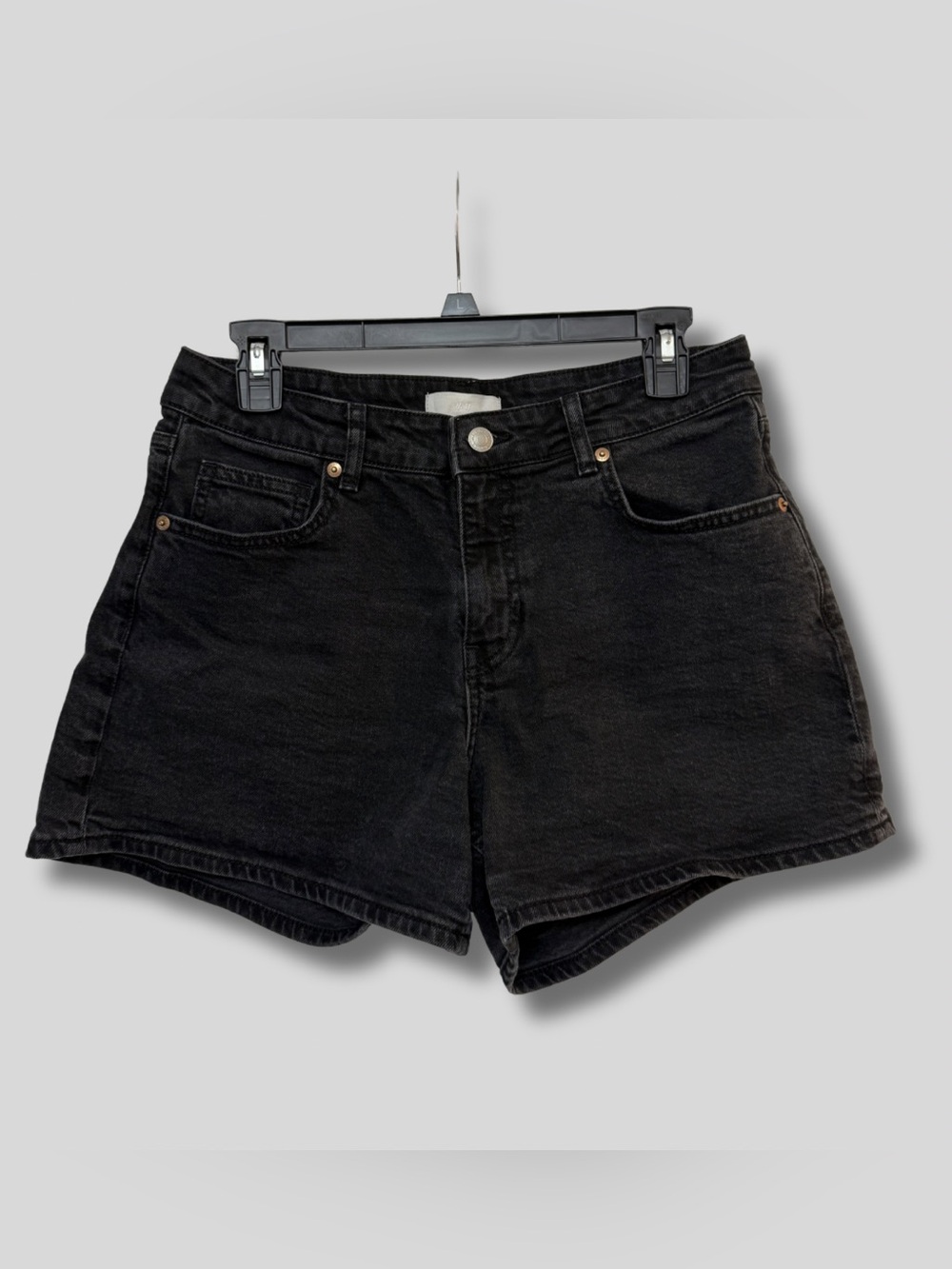 H&M Classic Faded Black Denim Women's Shorts